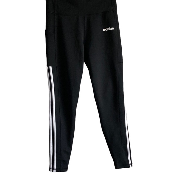 adidas Pants - Adidas Climalite 3-Stripes Pants Black Medium Womens